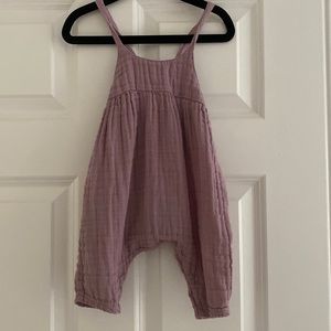 Lilac Muslin Jumpsuit (3-6m)